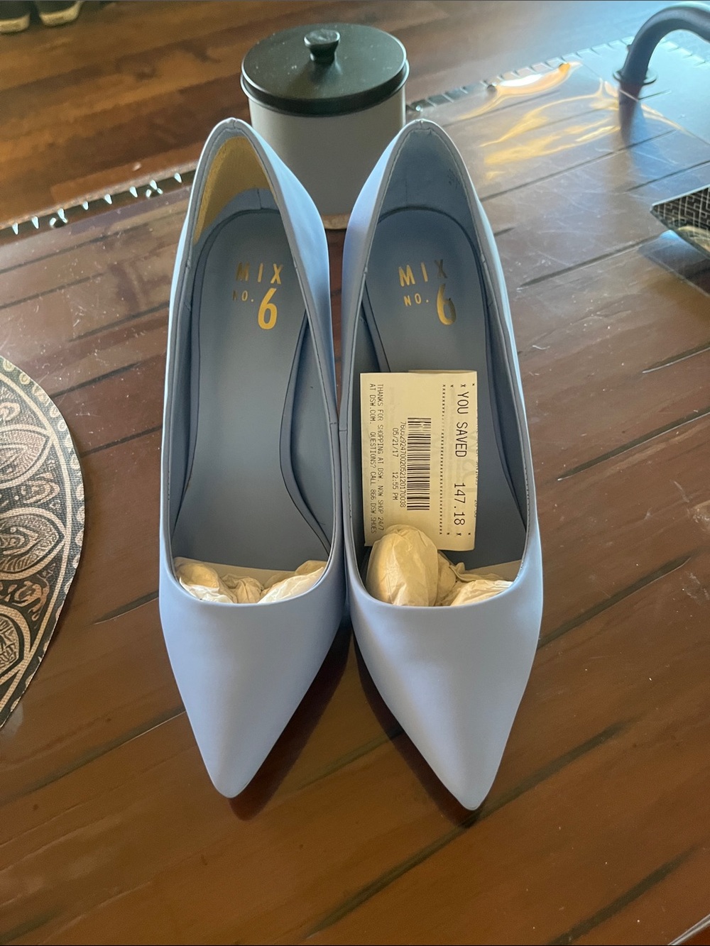 NEW Mix No. 6 Powder Blue Pointed Toe Pumps